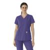 Carhartt Force Essentials Women's Modern Fit V-Neck Scrub Top - Grape, 3X view 1