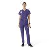 Carhartt Force Essentials Women's Modern Fit V-Neck Scrub Top - Grape, 3X view 4
