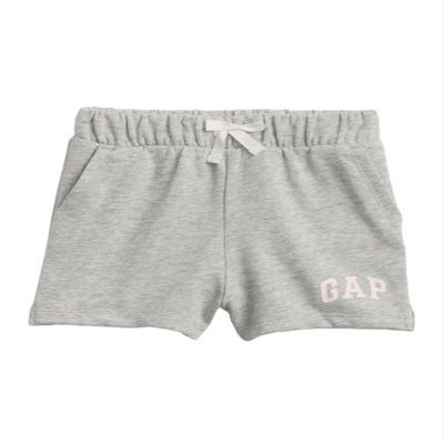 GAP Baby-Girls Logo Short Light Heather Grey 4YRS