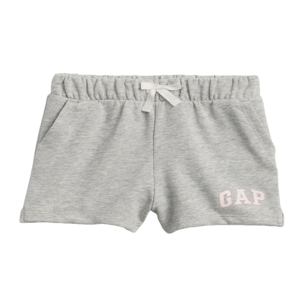 GAP Baby-Girls Logo Short Light Heather Grey 4YRS