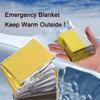 GALAXYLENSE Emergency Mylar Thermal Blanket for Survival First Aid Kits Army Outdoors Hiking Camping Bug Out Trauma Desert All Weather Condition Protection (100 Packs Gold) view 4