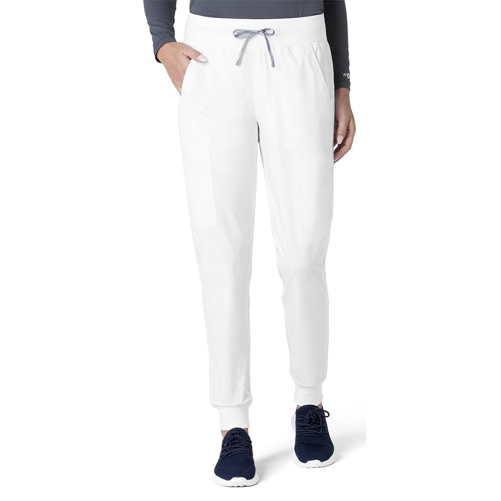 Carhartt Force Essentials Women's Modern Fit Jogger Scrub Pant - White, S Petite