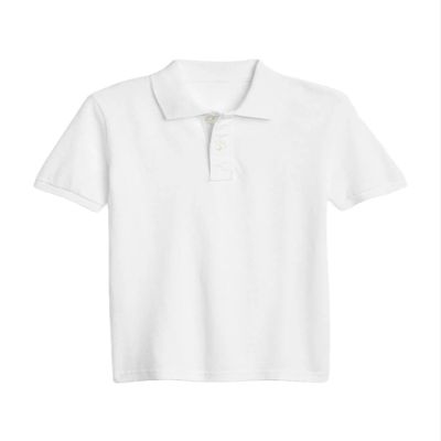 GAP Boys Knit Polo Optic White L