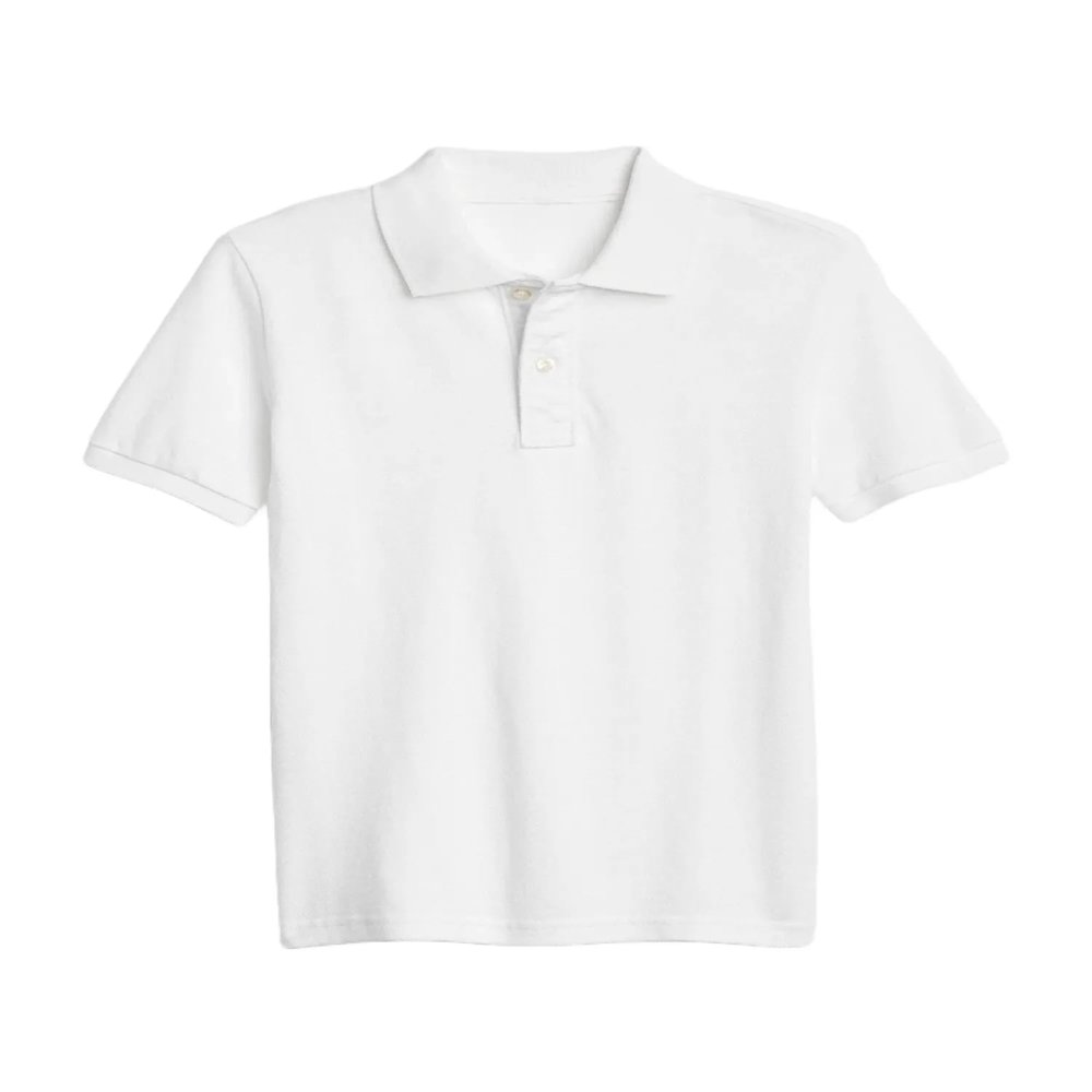 GAP Boys Knit Polo Optic White L