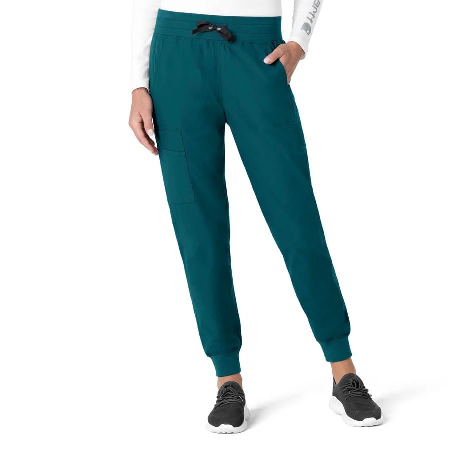Carhartt Force Essentials Women's Jogger Scrub Pant - Caribbean Blue, 3X Tall