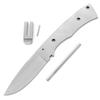 EZSMITH Full Tang Hunting Knife Kit - DIY Fixed Blade Knife Making Series - (Blade Blank, SS Guard & Pinstock Only) - (No Handles) - (USA Design) - (Gift Boxed) - (by KnifeKits) view 1