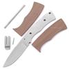EZSMITH Full Tang Hunting Knife Kit - DIY Fixed Blade Knife Making Series - (Blade Blank, SS Guard & Pinstock w/Pre-machined Walnut Handle Blanks) - (USA Design) - (Gift Boxed) - (by KnifeKits) view 1