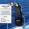 Deluxe Recycles Boat Trash Can Bag - Durable 600D Mesh Oxford Fabric, Bottom Zipper, and Washable - Ideal for Boats, Kayaks, Campers, RVs, and More (Black) view 2