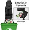 Deluxe Recycles Boat Trash Can Bag - Durable 600D Mesh Oxford Fabric, Bottom Zipper, and Washable - Ideal for Boats, Kayaks, Campers, RVs, and More (Black) view 3