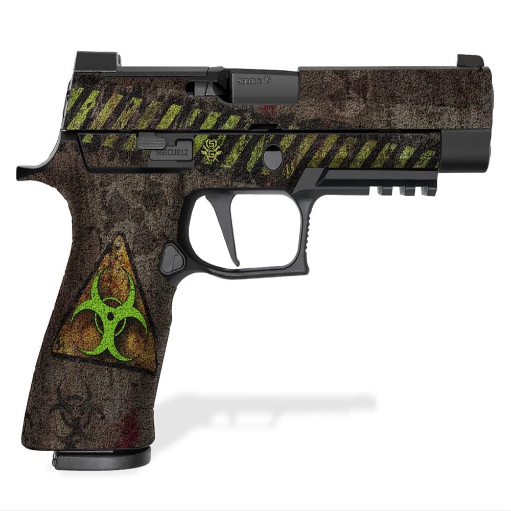 Decal Grip for Sig Sauer P320 XFULL / P320 RXP XFull-Size / P320 X-VTAC (Biohazard - in-Color)