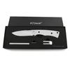 EZSMITH Full Tang Hunting Knife Kit - DIY Fixed Blade Knife Making Series - (Blade Blank, SS Guard & Pinstock w/Pre-machined Padauk Handle Blanks) - (USA Design) - (Gift Boxed) - (by KnifeKits) view 4