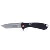 Cummins Serrated Edge Folding Pocket Knife 4-Inch Tanto Blade CMN4724 with Liner Lock Lightweight Utility Knife - Black view 1