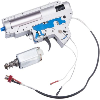 Evike - CYMA Sport Complete Ver II Gearbox w/Quick Change Part for M4 Series AEG Airsoft (Type: Rear Wired/High Speed Motor)