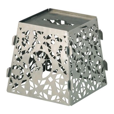 Captain Stag CS UK-5012 Stainless Steel Lantern Shade with Storage Bag, Silver, Made in Japan