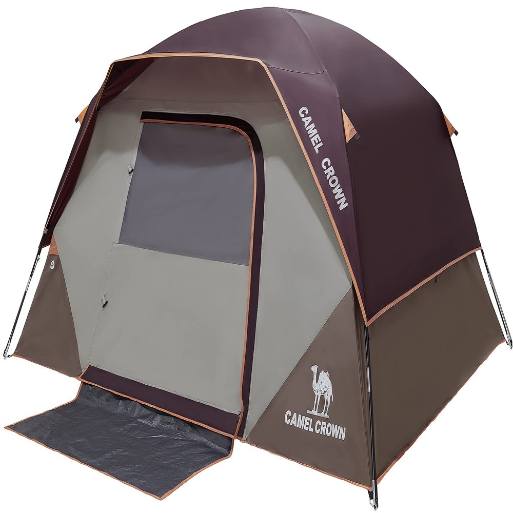 CAMEL CROWN Tents for Camping 4/8 Person Waterproof Quick Setup Folding Outdoor Backpacking Tents 4 People Family Hiking