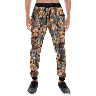 Cowcute Dauchson Dog Sweatpants for Women Men, Athletic Pants Traning Track Pants Jogger, Gift for Pet Dogs Lover Owner