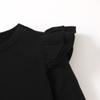 ZFZDRen 12M-14Y Toddler Baby Girls T Shirt Solid Color Blouse Ruffle Top Cotton Casual Tees Plain Shirt (18-24 Months, A047) view 4