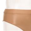 Agoky Men's Glossy Oil Briefs Seamless Triangle Panties Low Waist Elastic Underwear Underpants Coffee XX-Large view 4