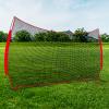 Warmyou 20x10ft Multisport Protective Screen, Red Nylon Backstop Net with Carry Bag, Suitable for Baseball, Softball, Soccer, Basketball, Lacrosse view 1