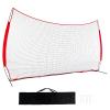 Warmyou 20x10ft Multisport Protective Screen, Red Nylon Backstop Net with Carry Bag, Suitable for Baseball, Softball, Soccer, Basketball, Lacrosse view 3