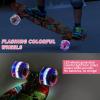 Kqpoinw Skateboards, 22" Complete Skateboard, Butterfly Mini Cruiser Skateboard for Kids Boys Girls Teens Beginners with Colorful LED Light up Wheels Skate Tool view 2