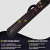 Champion 2X2,2X3,3X4 Nylon Billiard Pool Cue Stick Hard Case (Brown, 2X2 pool case) view 3