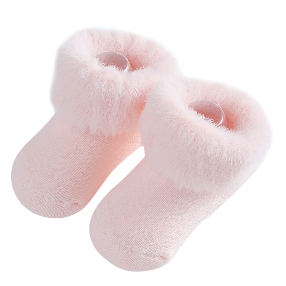 Baby Sock For Winter Warm Socks Toddlers Boys Girls Children Socks Princess Socks Floor Socks Little Girl Dress Shoes (Pink, 6-12 Months)