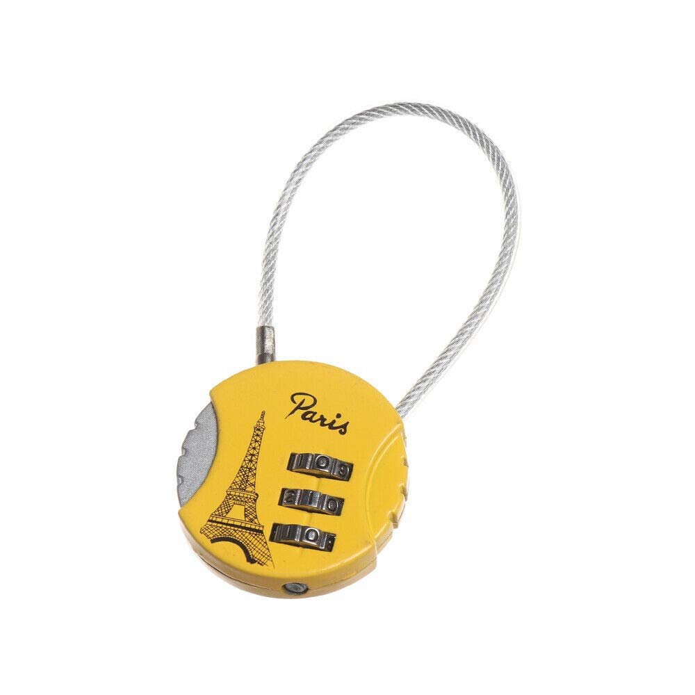 3 Digit Combination Password Lock Luggage Suitcase Lock for School Gym Travel Portable Personalization