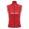 Zaldita Women's Red Leather Top High Neck Front Zipper Shirts Slim Fit Latex Tops for Festival Red XX-Large view 1