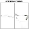 HUNTERSKY HTS S2491 Lightweight Protective Anti Fog Wrap-Around Clear Shooting Safety Glasses with rubber nose pad ANSI Z87.1 Scratch Resistant lab chemistry goggles view 3