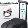 GoHimal Double Roller 2 Ball Bowling Bag with Separate Shoe Compartment for Bowling Shoes (Up To US Mens Size 15) and Oversized Accessory Pocket, Retractable Handle - Extends to 40" (Black) view 4