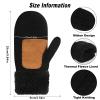 Hicdaw 6 Pairs Womens Gloves with Touchscreen Fingers Warm Fleece Lined Knit Winter Gloves for Women Men Texting Gloves (Black) view 3