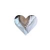 Allereyae Vintage Love Heart Choker Necklace Silver Paper Clip Necklace Puffy Heart Toggle Necklace Open Circle T Bar Necklace Jewelry for Women view 1