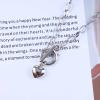 Allereyae Vintage Love Heart Choker Necklace Silver Paper Clip Necklace Puffy Heart Toggle Necklace Open Circle T Bar Necklace Jewelry for Women view 4