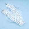 Allereyae Vintage Hollow Lace Necklace White Lace Choker Necklace Short Lace Clavicle Necklace Retro 90s Necklaces Chain Jewelry for Women view 4