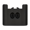 NDZ Performance Slide Rack Assist Cover Plate with Grooves for Springfield Hellcat & Hellcat Pro, RDP, Anodized Aluminum, Made in The USA - Black view 2