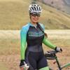 KOZUJI Triathlon Race Suit,Women's Cycling Suit,Cycling Jumpsuit Long Sleeve Tights Set Mountain Jumpsuit,Gel Pad Sportwear (Color : 01, Size : X-Small) view 1