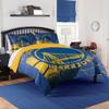 NORTHWEST Golden State Warriors Official NBA Comforter Set  Soft Bedding with Team Logo & Pillow Shams  Super Soft Game Day Bed Set with Shams  Basketball Fan Bedroom Set, Full/Queen view 1