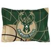 NORTHWEST NBA Milwaukee Bucks Officially Licensed Comforter Set  Super Soft Basketball Bedding with Team Logo and Colors  Includes Matching Shams  Game Day Dcor, Twin/Twin XL view 3