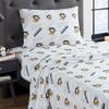 NORTHWEST Officially Licensed Pittsburgh Penguins NHL Queen Size Sheet Set  Comfortable Bedding with Repeating Team Logos for Hockey Fans, Dorm & Game Day Spirit Rooms view 2