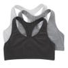 Hanes Racerback Bralette Pack, Stretch Cotton Knit Low-Impact Bra, Moisture-Wicking Cotton T-Back Bra Top, 3-Pack view 1