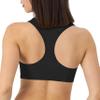 Hanes Racerback Bralette Pack, Stretch Cotton Knit Low-Impact Bra, Moisture-Wicking Cotton T-Back Bra Top, 3-Pack view 3