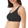 Hanes Racerback Bralette Pack, Stretch Cotton Knit Low-Impact Bra, Moisture-Wicking Cotton T-Back Bra Top, 3-Pack view 4