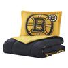 NORTHWEST Officially Licensed Boston Bruins NHL Team Comforter Set  Microfiber Twin/Twin XL Comforter & Sham with Hockey Logo for Fans, Dorms, Game Day Bedrooms view 2