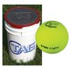 TAG Ball Bucket Kit with 24 Sponge Softballs, 6 Gallon White Ball Bucket with Padded Lid, Yellow Multi-Use Balls for Indoor Use view 1