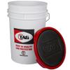 TAG Ball Bucket Kit with 24 Sponge Softballs, 6 Gallon White Ball Bucket with Padded Lid, Yellow Multi-Use Balls for Indoor Use view 2
