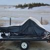 SBU 600D Snowmobile Travel and Storage Cover Compatible for 2004-2004 Model Year Yamaha LTD Sleds. Slush and Mud Protection view 2