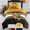 NORTHWEST Officially Licensed Pittsburgh Penguins NHL Team Comforter Set  Microfiber Twin/Twin XL Comforter & Sham with Hockey Logo for Fans, Dorms, Game Day Bedrooms view 1