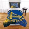 NORTHWEST Golden State Warriors Official NBA Comforter Set  Soft Bedding with Team Logo & Pillow Shams  Super Soft Game Day Bed Set with Shams  Basketball Fan Bedroom Set, Twin/Twin XL view 2