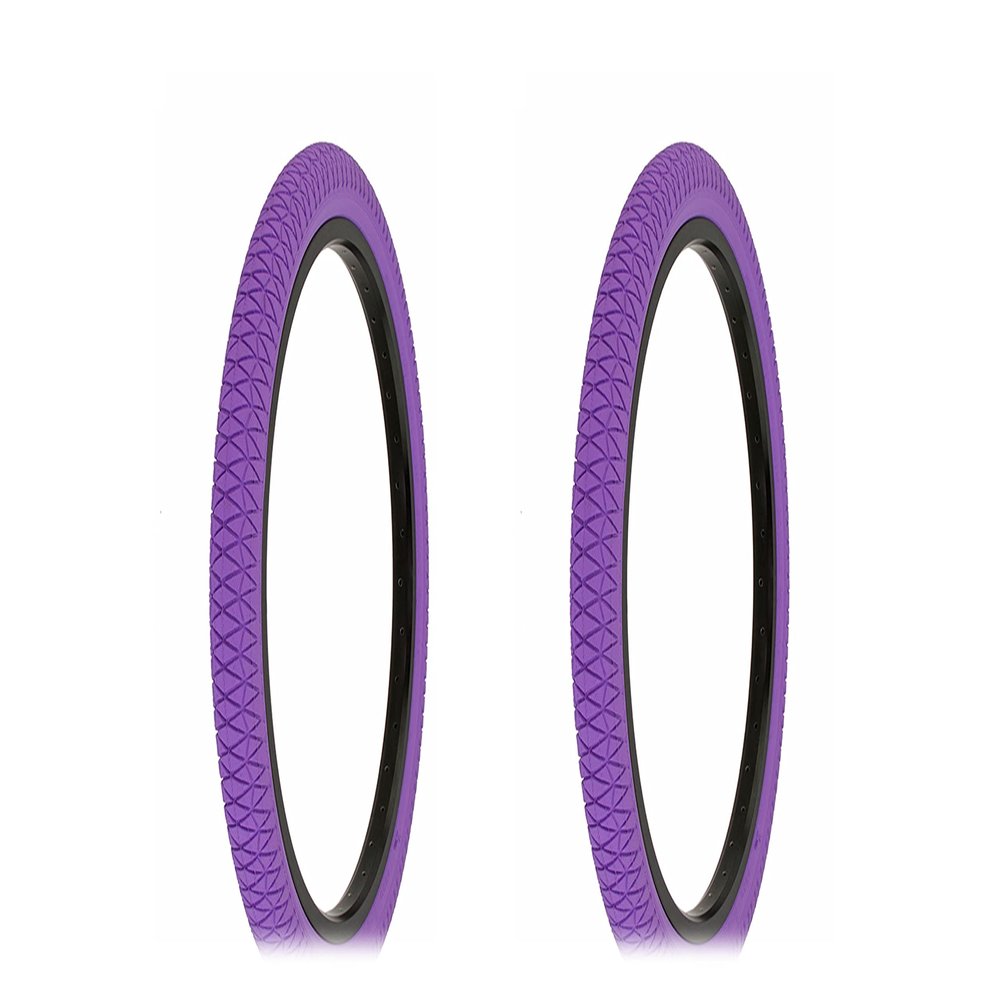 Lowrider Two Bike Tire 20 x 1.95 Purple/Purple Side Wall HF-884.Bicycle tire